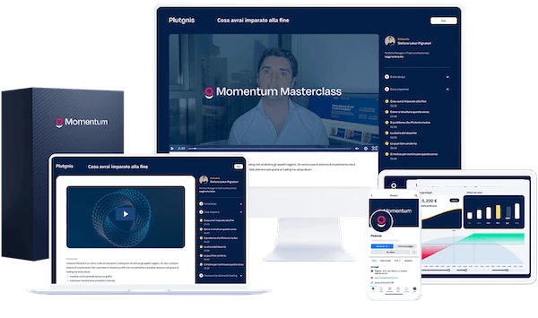 L'area corso della Momentum Masterclass su desktop, laptop, tablet e mobile