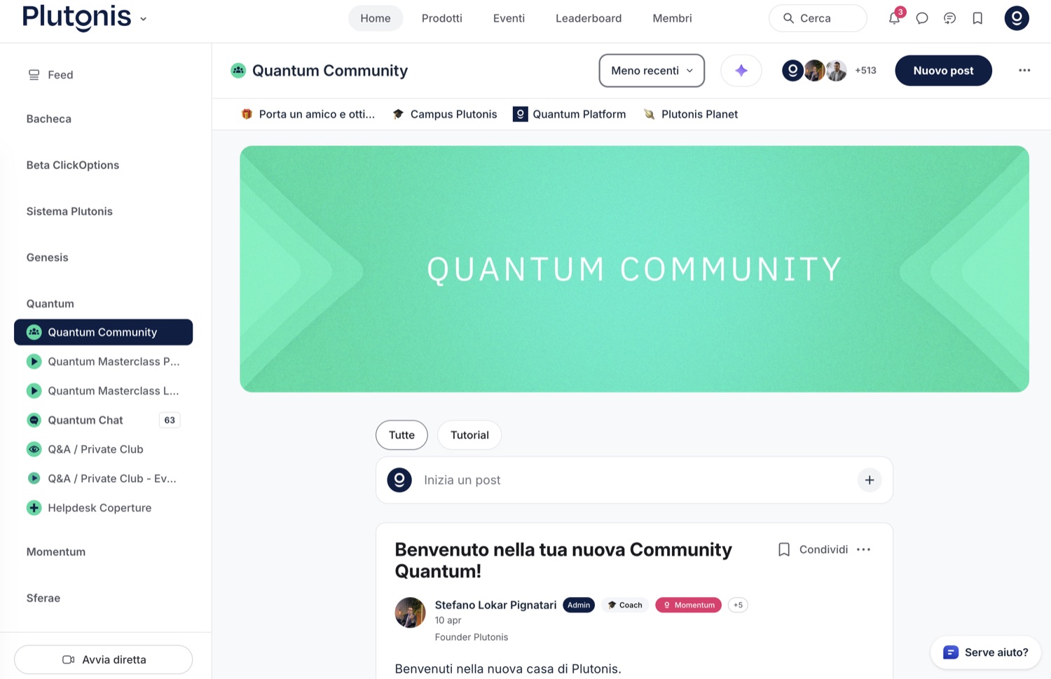 La Quantum Community nel Campus Plutonis